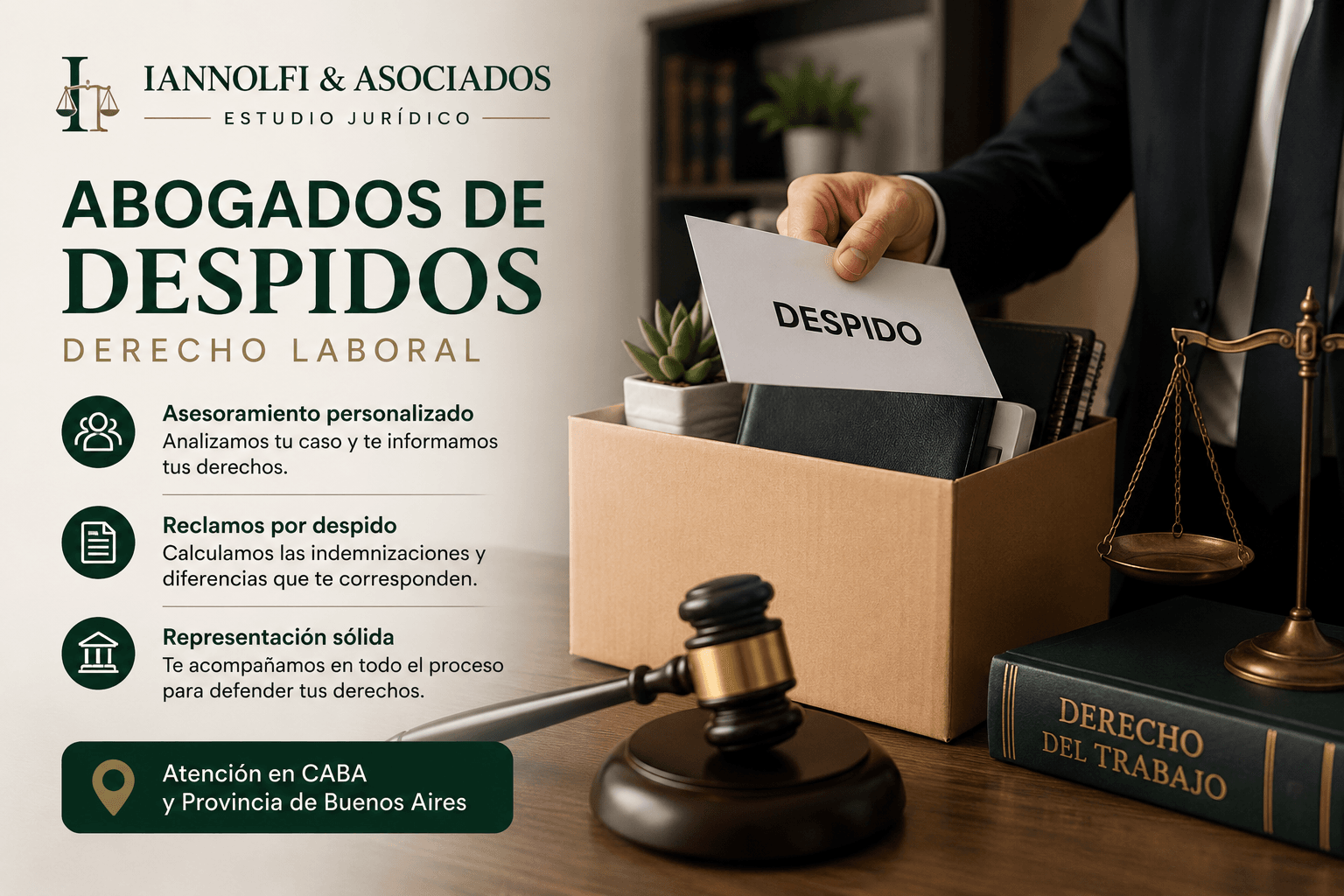 Abogados de despidos en CABA y Provincia de Buenos Aires